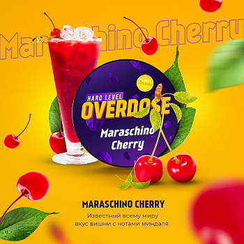 Купить Табак Overdose, 25гр "Maraschino Cherry / Коктейльная вишня" Табак Overdose, 25гр "Maraschino Cherry / Коктейльная вишня"