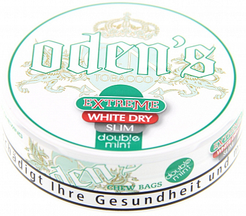 Жевательный табак Odens Doublemint Extreme White Dry Slim 13 гр. (Швеция)