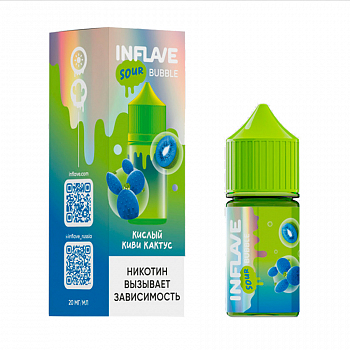 Купить Ар INFLAVE BUBBLE SALT "Кислый Киви Кактус" 30-20 Ар INFLAVE BUBBLE SALT "Кислый Киви Кактус" 30-20